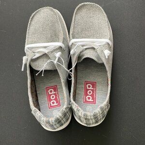 Pop Boating 2 Grey Women's Shoes 9.5 NWOT Without Box